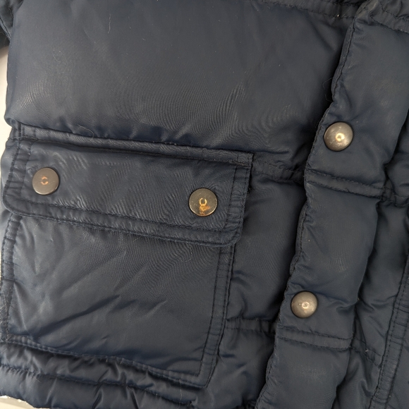Vintage Baby Gap Winter Down Jacket Navy Blue Size 3T - Picture 4 of 8